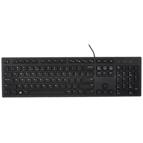 KB216, Dell Keyboard (QWERTY) KB216 Wired Multimedia Black Russian (Kit)