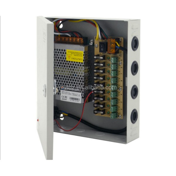 კვების ბლოკი, CK-MPS12V10A, Centralized Power Supply Box 12V10A (Nine Electric Outputs)