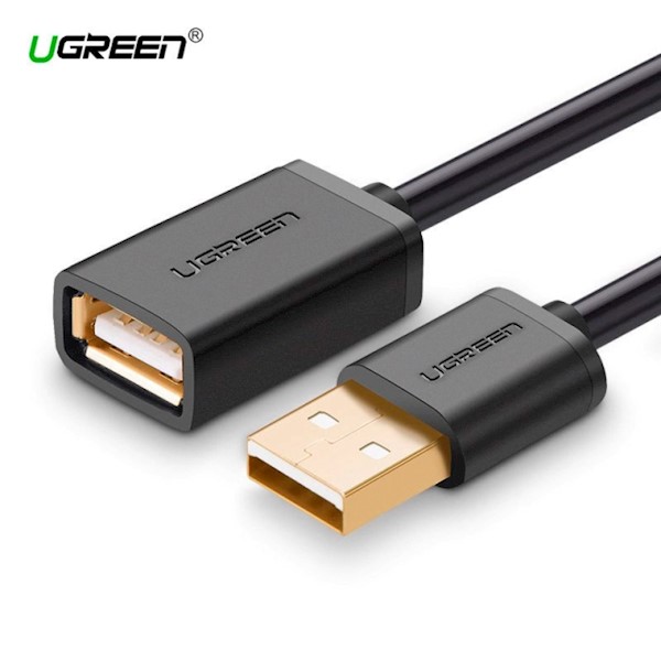 USBკაბელი US103 UGREEN(10313) USB 2.0 A male to A female extension cable0.5M