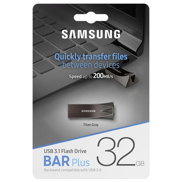USB Flash Drive/ 32GB/ SAMSUNG MUF-32BE3  USB 3.1GEN 200MB/s   SILVER