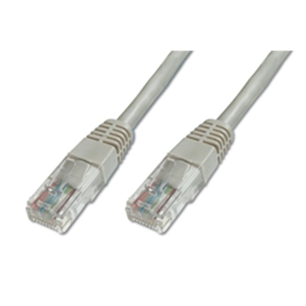 CP0003 RJ45/RJ45 Plug, CAT.5e Patch Cable UTP, 2 m, molding type
