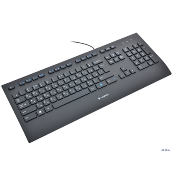 K280e, LOGITECH  Corded Keyboard - BLACK USB  920-005215