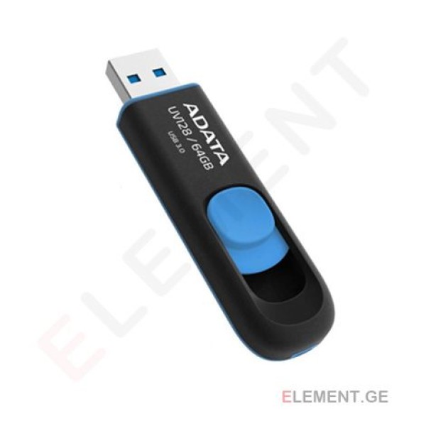 USB მეხსიერება, AUV128-64G-RBE,  ADATA,  ლურჯი .