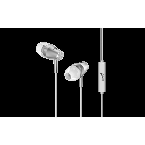 HS-M360, Genius Headphones, Silver, hannel,  4pin, 3.5 mm jack