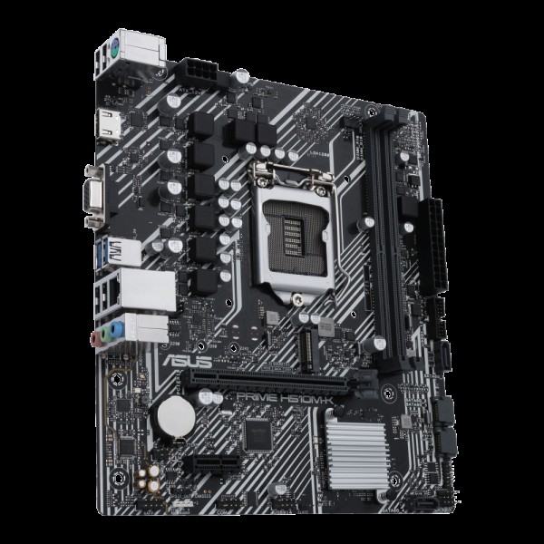 PRIME H510M-K ASUS  LGA1200, 2xDDR4 , PCIe 4.0, M.2 slot, SATA 6 Gbps, COM and RGB header, HDMI VGA