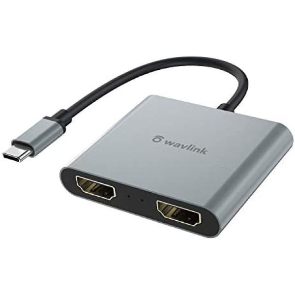 გადამყვანი V1126A,UNITEK USB3.1 Type-C To HDMI (4K 60Hz)   VGA Adapter with MST, Space Grey
