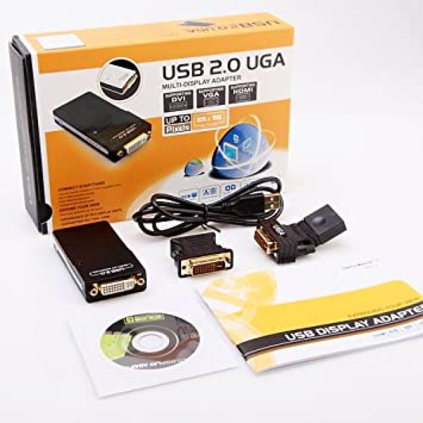 გრაფიკული ადაფტორი WS UG 19 D1-USB 2.0 TO DVI/VGA/HDMI MULTI-DISPLAY ADAPTER HD 1080P WINSTAR