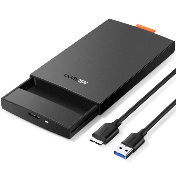 მყარი დისკის ქეისი  CM237 Ugreen60353 HDD Enclosure 2.5 SATA to USB 3.0 Hard Drive Adapter Enclosure for SSD Drive HDD