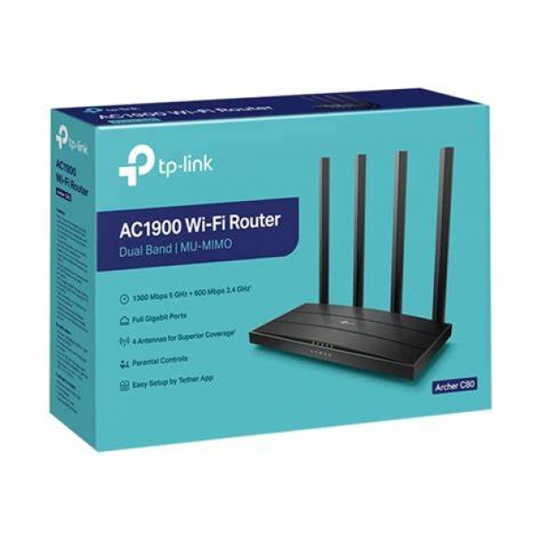 Archer C80, TP-Link, AC1900 MU-MIMO Wi-Fi Router